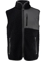 Fleece Vest Men Pánská fleecová vesta Sherpa "TwoTone" black model 22453573 - James Harvest Fleece Vest Men Pánská fleecová vesta Sherpa "TwoTone" black model 22453573 - James Harvest