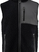 James Harvest Kingsley Fleece Vest Men Pánská fleecová vesta Sherpa "Two-Tone" 62.1501 black