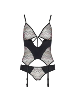 Korzet Casmir Lagerta barva:černá