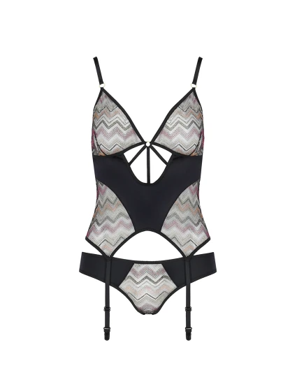 Korzet Casmir Lagerta barva:černá