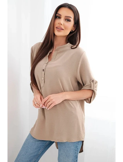 Halenka s prodlouženým zadním dílem cappuccino Halenka s prodlouženým zadním dílem cappuccino