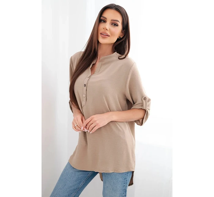 Halenka s prodlouženým zadním dílem cappuccino Halenka s prodlouženým zadním dílem cappuccino