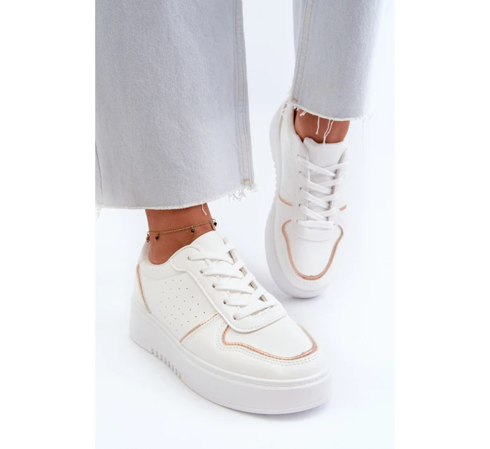 Dámské tenisky na platformě bílé Tessama Dámské tenisky na platformě bílé Tessama