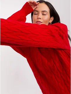 Sweter AT SW 2348.95 czerwony
