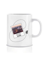 Vlastní text na cestovatelský klasický bílý hrníček