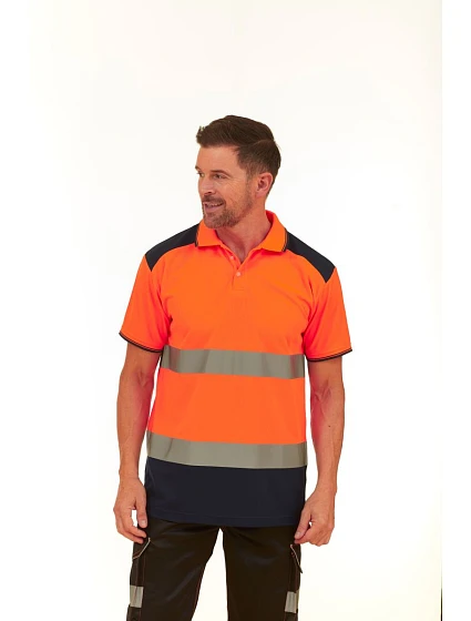 220 HiVis Piqué Polo hi vis model 22501623 - Yoko