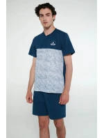 Pyžamo s knoflíkovou légou model 19698512 - Vamp Pyžamo s knoflíkovou légou model 19698512 - Vamp