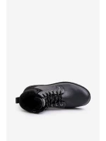 Zateplené pánské boty z eko kůže černé model 21679499 - EVENTO Zateplené pánské boty z eko kůže černé model 21679499 - EVENTO