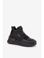 Dámské sportovní boty na platformě Big Star model 21708704 Černé - Big Star Shoes Dámské sportovní boty na platformě Big Star model 21708704 Černé - Big Star Shoes