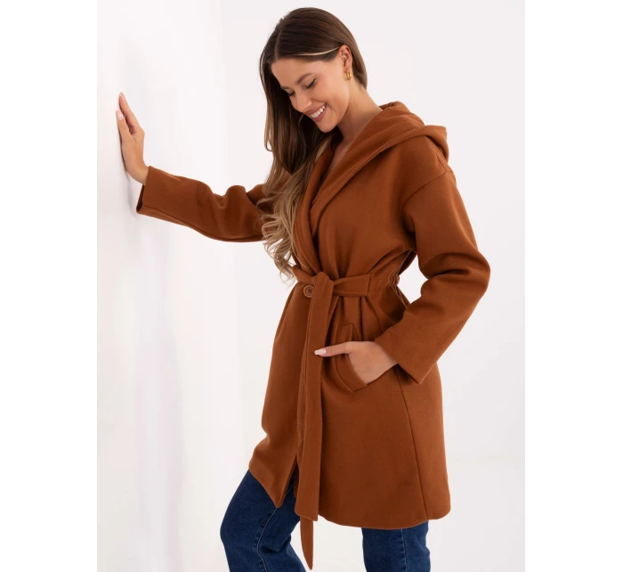 Płaszcz IT PL model 21319823 jasny brązowy - FPrice