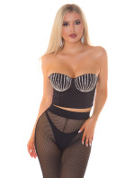 Sexy Koucla Crop Top with Glitter model 19632521 - Style fashion