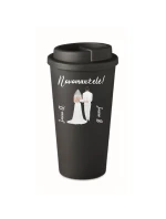Personalizovaný cestovní termohrnek s novomanželským párem Personalizovaný cestovní termohrnek s novomanželským párem
