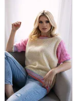 Svetr s krátkým rukávem  model 178640 PeeKaBoo