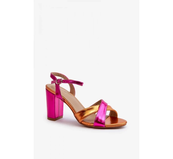 Sandály na podpatku model 198680 Step in style Sandály na podpatku model 198680 Step in style