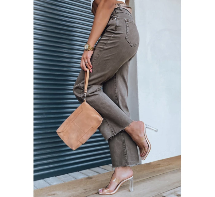 Dámské džínové kalhoty NARIN coffee FashionStreet UY1329