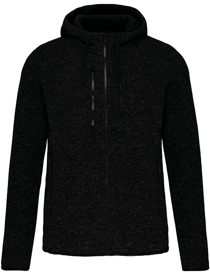 Kariban ProAct PA 365 Pánská pletená fleecová bunda s kapucí 20.P365 dark grey melange Kariban ProAct PA 365 Pánská pletená fleecová bunda s kapucí 20.P365 dark grey melange
