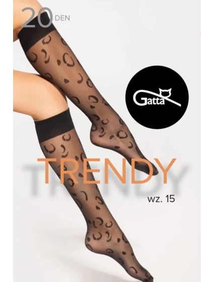 Gatta Knee Socks 15 20 DEN kolor:nero