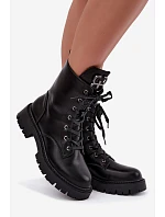 Dámské zateplené workery s ozdobou na Černé model 22366378 - Boto Dámské zateplené workery s ozdobou na Černé model 22366378 - Boto