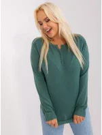 Sweter PM SW PM model 18949428 ciemny zielony - FPrice Sweter PM SW PM model 18949428 ciemny zielony - FPrice