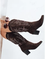 Dámské semišové kovbojské boty hnědé FashionStreet ZY1161