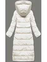 DŁUGA KURTKA PUCHOWA DAMSKA ECRU model 21245107 - Ann Gissy