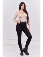 Body s potiskem pistole béžové Body s potiskem pistole béžové