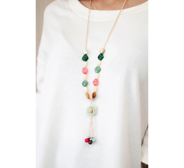 Halenka s náhrdelníkem ecru Halenka s náhrdelníkem ecru