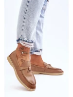 Dámské klasické mokasíny hnědé model 21626974 - Boto