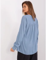 Halenka D73792M11081A šedá modrá