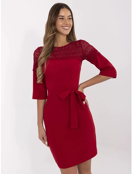LK SK šaty model 20976008 bordó - FPrice