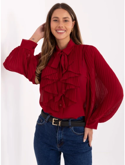 MI KS košile A2818.09 bordó