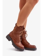 Zateplené Kotníkové Boty Workery Na Zip Hnědé Leairae Zateplené Kotníkové Boty Workery Na Zip Hnědé Leairae