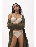 Dámská podprsenka Wild Azalea Florale WHP - BROWN - sv. béžová 00RB - TRIUMPH