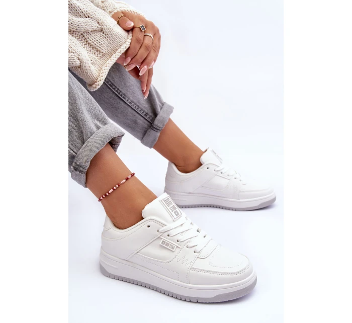 Dámské Sportovní Boty Sneakersy Big Star model 21634180 Bílé - Big Star Shoes Dámské Sportovní Boty Sneakersy Big Star model 21634180 Bílé - Big Star Shoes