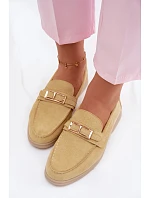 Dámské mokasíny Žluté s přezkou Belinae Dámské mokasíny Žluté s přezkou Belinae