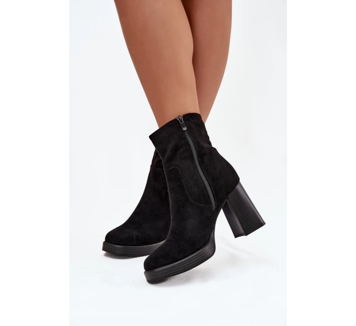 Dámské botky na sloupku – černé Pavinne Dámské botky na sloupku – černé Pavinne