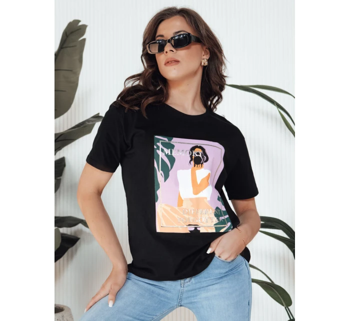 Dámské tričko MEMORY černé Dstreet RY2628