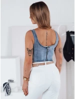 VESTTOP FashionStreet dámský džínový top RY2727