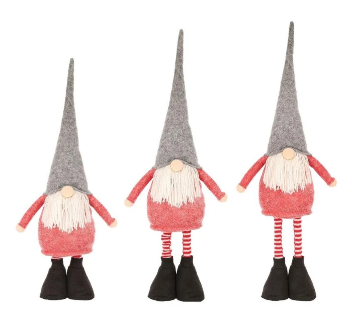 Dekorativní trpaslík na rozkročených nohách 64-79 CM červený