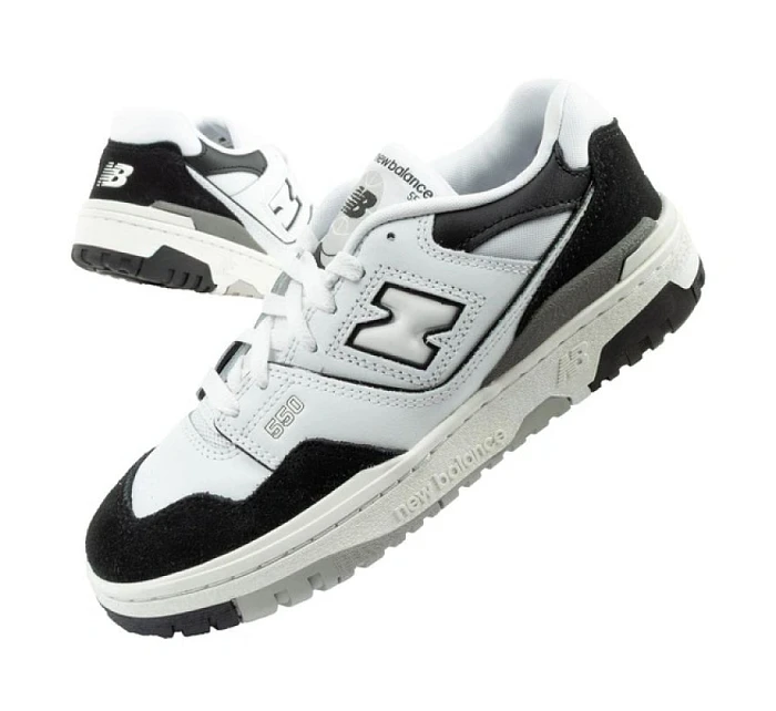 New Balance 550 sportovní boty mládež kožené tenisky módní černé bílé dětské