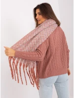 Szalik AT SZ model 20742433 ciemny pomarańczowy - FPrice Szalik AT SZ model 20742433 ciemny pomarańczowy - FPrice