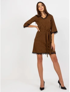 Dámské šaty LK SK 507871 hnědé