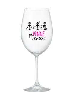 POVINNÉ CVIČENÍ - čirá sklenice na víno 350 ml