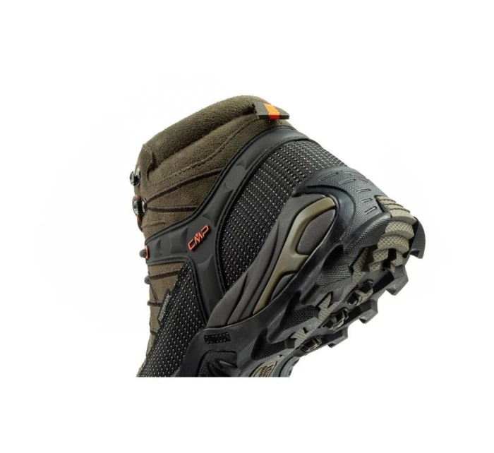 CMP Rigel pánské trekové boty kožené odolné nepromokavé kotníkové boty olivově zelené CMP Rigel pánské trekové boty kožené odolné nepromokavé kotníkové boty olivově zelené