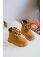 Dětské Trapery Botky Na Zip Camel model 21639884 - Boto