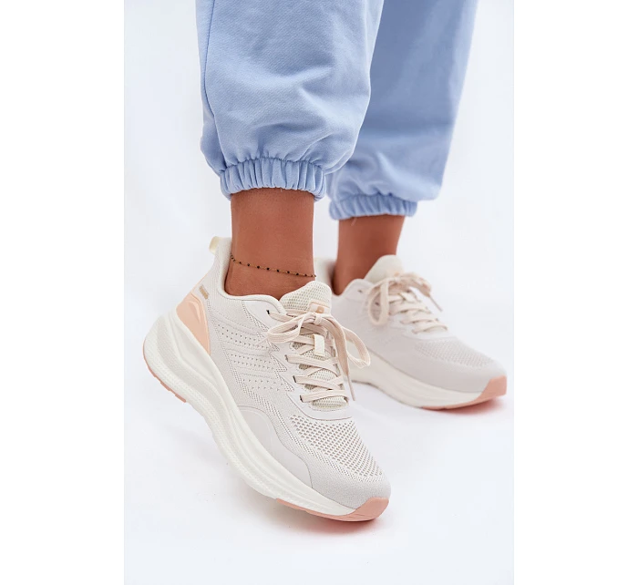 Dámské sportovní boty na platformě béžové model 22095071 - EVENTO