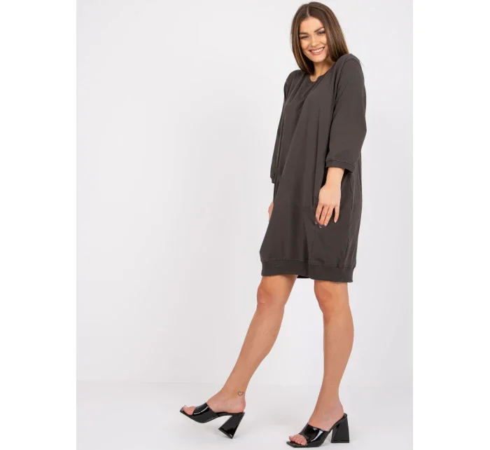 Šaty RV SK 6839.95 tmavá khaki