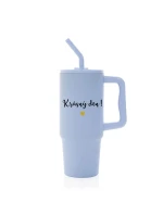 KRÁSNÝ DEN - světle modrý cestovní termohrnek 900 ml  