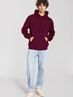 Fruit of the Loom Iconic 250 Hooded Sweat Mikina s kapucí 16.2294 burgundy
