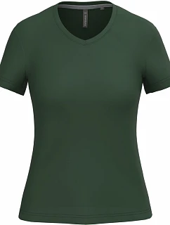 K Dámské tričko s výstřihem do V 20.K forest green model 22508241 - Kariban